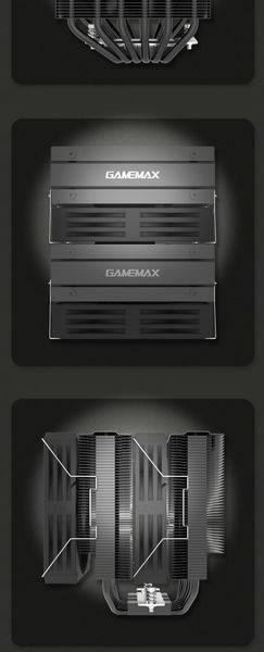 Повітряне охолодження GameMax Twin 600 Black 630771ua фото