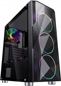 Корпус MS Fighter V315 RGB Black 542081 фото