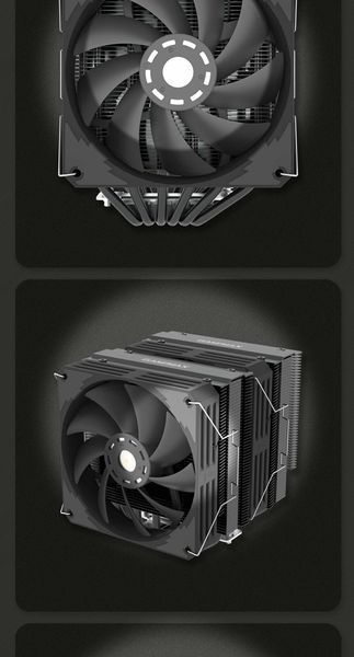 Повітряне охолодження GameMax Twin 600 Black 630771ua фото