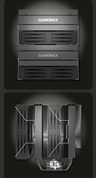Повітряне охолодження GameMax Twin 600 Black 630771ua фото