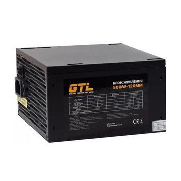 Блок живлення GTL Gaming Star 500W Black (GTLGS500BK) 622626ua фото