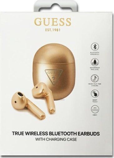 Навушники TWS Guess Triangle Logo Gold (GUTWST82TRD) 620619 фото