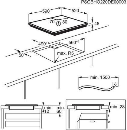 Варильна поверхня електрична Electrolux EIB60420CK 500618ua фото