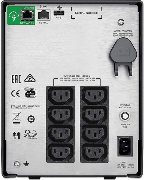Линейно-интерактивный ИБП APC Smart-UPS 1500 (SMC1500IC) 338388ua фото
