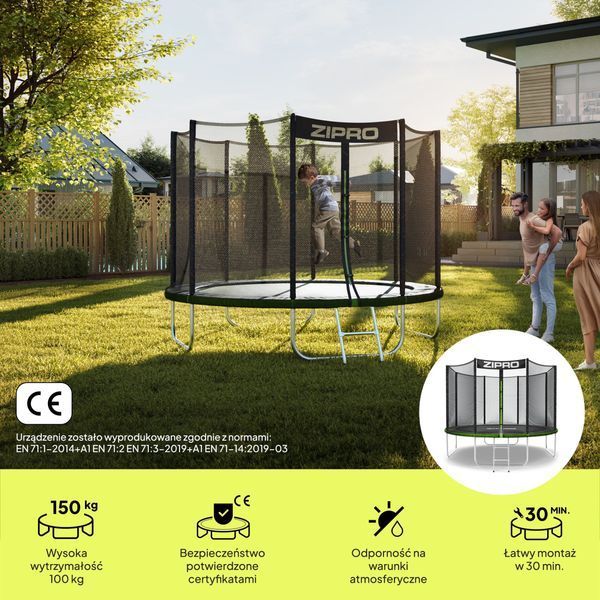 Батут Zipro Premium Jump Pro 10 FT Green 554937 фото