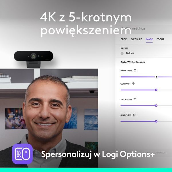 Веб-камера Logitech Brio 4K (960-001718) 590159ua фото