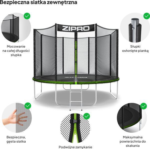 Батут Zipro Premium Jump Pro 10 FT Green 554937 фото