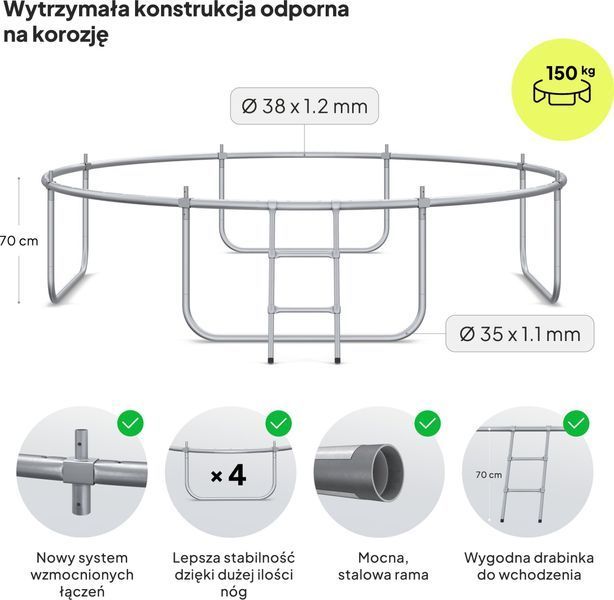 Батут Zipro Premium Jump Pro 10 FT Green 554937 фото
