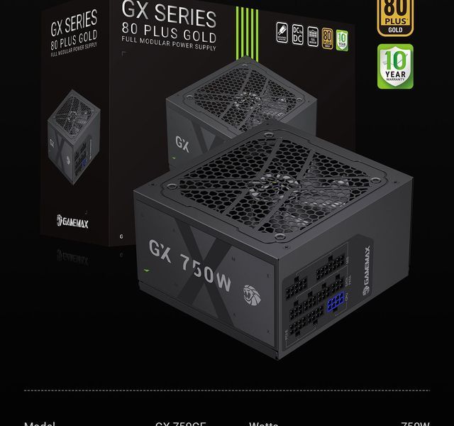 Блок питания GameMax GX 750GF 627759ua фото