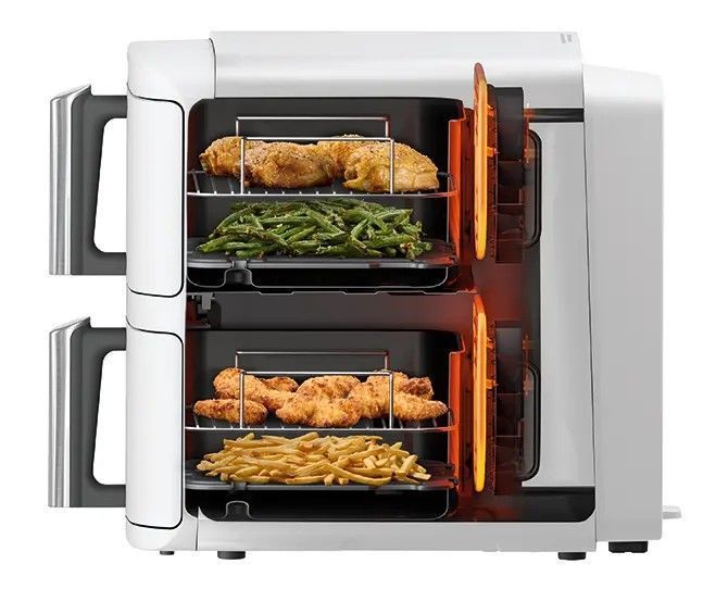 Мультипечь (аэрофритюрница) Ninja Double Stack XL 2-Level Air Fryer 9.5L (SL400EUWH) 568826ua фото