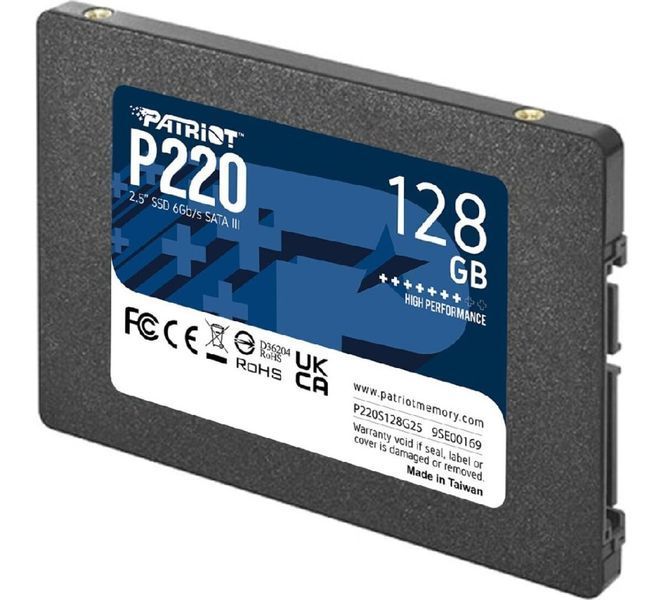 SSD накопичувач Patriot P220 128 GB (P220S128G25) 525619ua фото