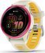 Смарт-годинник Garmin Forerunner 570 42mm Raspberry Aluminum w. Translucent Bone/Mango Band (010-02970-02/42) 621700 фото 1