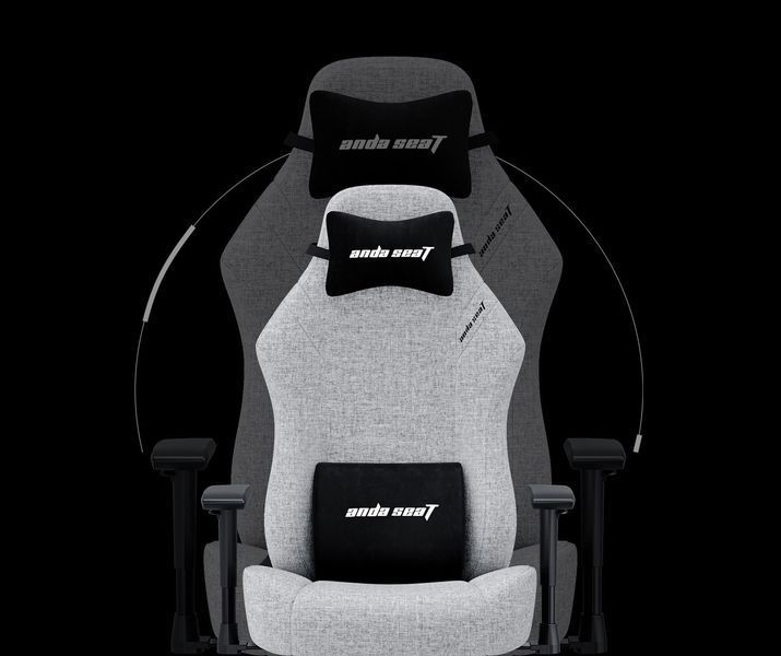Компьютерное кресло для геймера Anda Seat Luna L Grey Fabric (AD18-44-G-F) 545890ua фото
