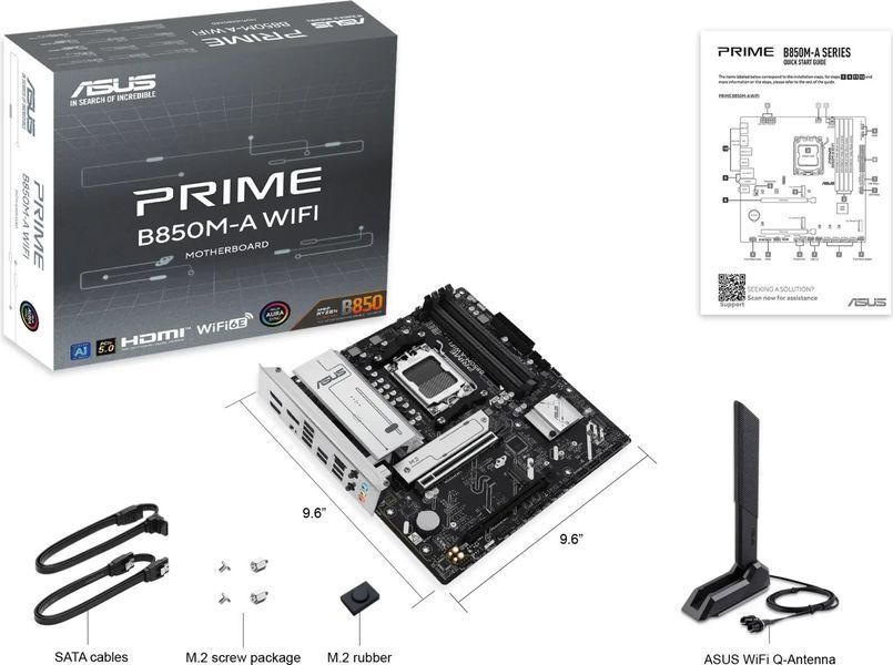 Материнская плата Asus Prime B850M-A WIFI (90MB1LN0-M0EAY0) 594465ua фото