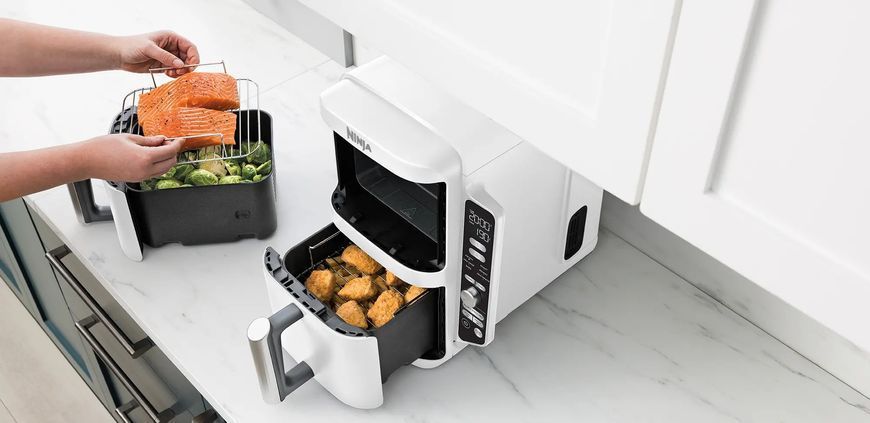 Мультипечь (аэрофритюрница) Ninja Double Stack XL 2-Level Air Fryer 9.5L (SL400EUWH) 568826ua фото