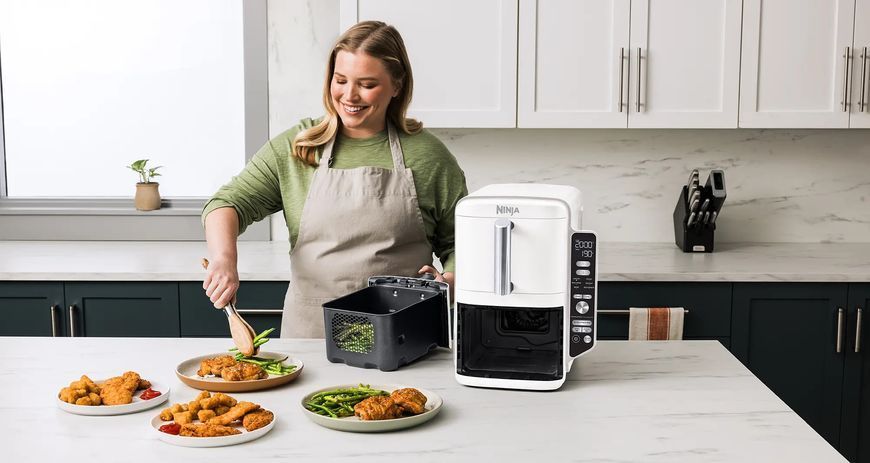 Мультипечь (аэрофритюрница) Ninja Double Stack XL 2-Level Air Fryer 9.5L (SL400EUWH) 568826ua фото