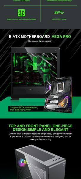 Корпус GameMax Vega Pro Gray 628403ua фото