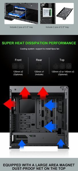 Корпус GameMax Vega Pro Gray 628403ua фото