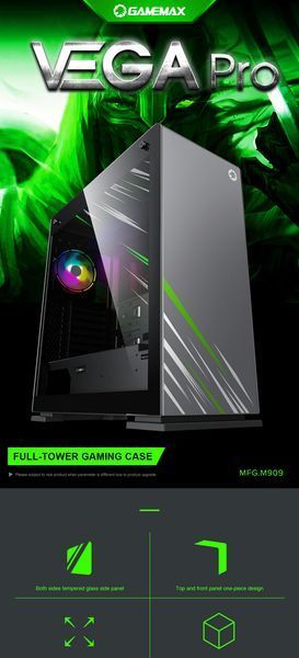 Корпус GameMax Vega Pro Gray 628403ua фото