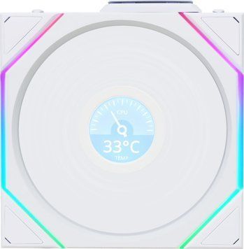 Вентилятор Lian Li Uni FAN TL Wireless LCD 120 Reverse Blade White (12RTLLCD1W1W) 590303 фото