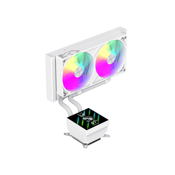 Водяное охлаждение GameMax Glacier 240 LCD WH 627997ua фото