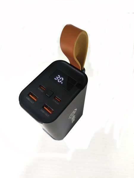 Зовнішній акумулятор (павербанк) Atria WPD-130 30000mAh Black 630457ua фото