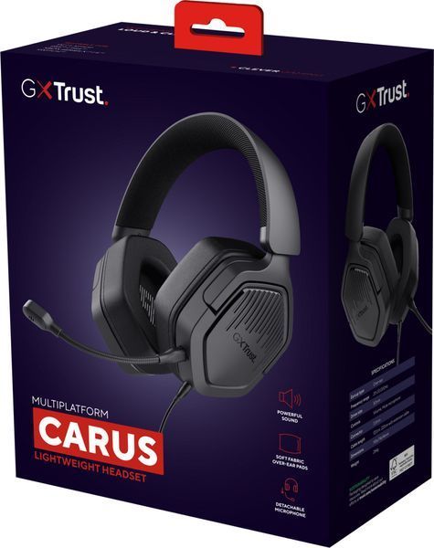 Навушники з мікрофоном Trust GXT 492 Carus Black (25447) 548216ua фото