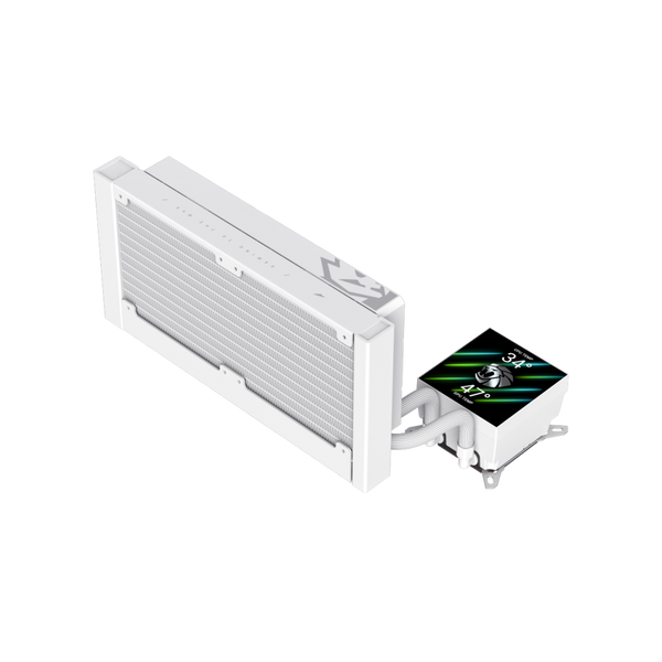 Водяное охлаждение GameMax Glacier 240 LCD WH 627997ua фото