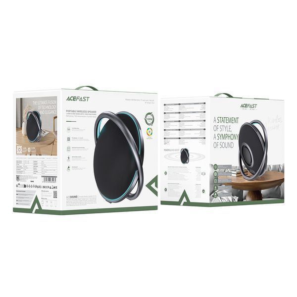 Портативна колонка Acefast K5 Pro Portable wireless Speaker Black (6974316285465) 627261ua фото