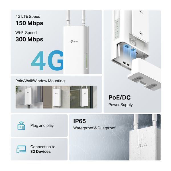 Беспроводной маршрутизатор (роутер) TP-Link Archer MR402-Outdoor 627718ua фото