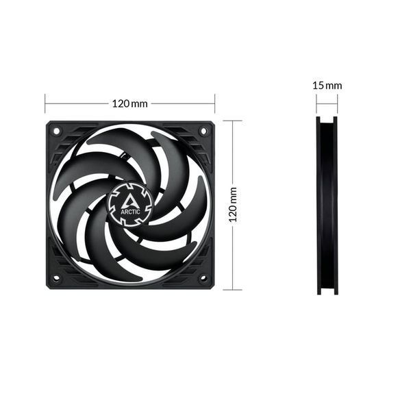 Вентилятор Arctic P12 Slim PWM PST (ACFAN00275A) 516638ua фото