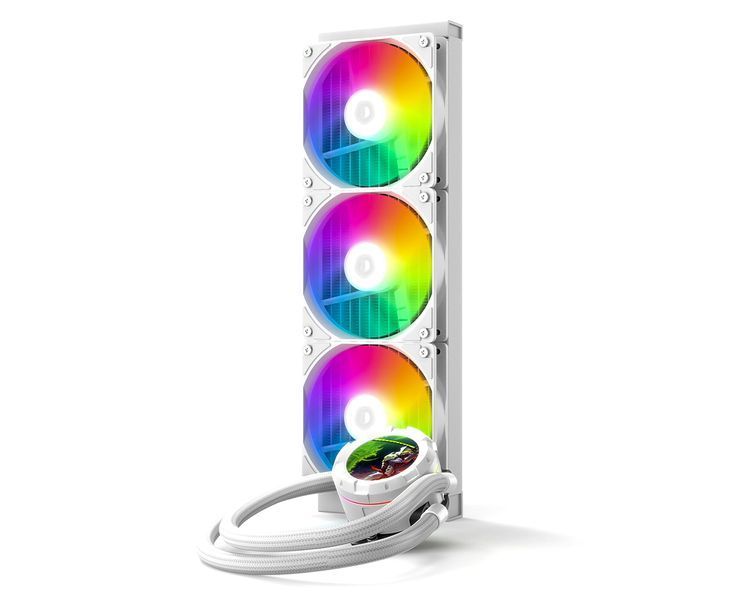 Водяное охлаждение ID-Cooling Space LCD SL360 XE White 577723ua фото