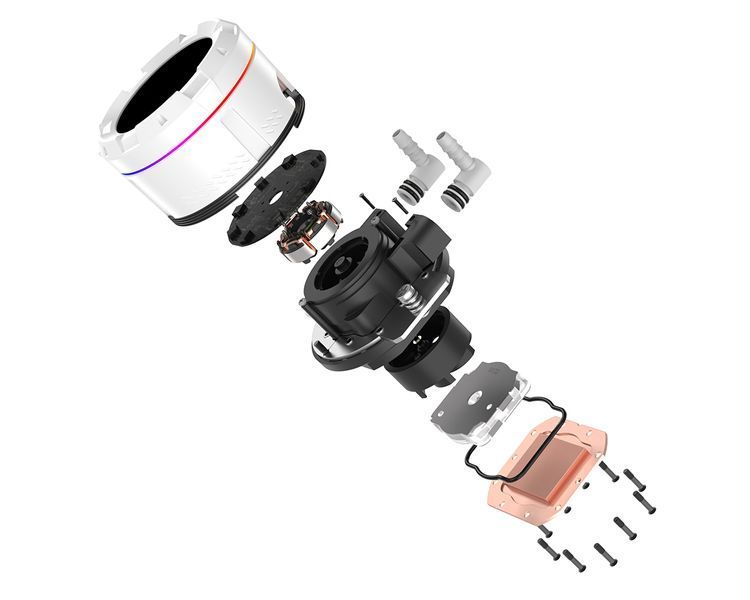 Водяное охлаждение ID-Cooling Space LCD SL360 XE White 577723ua фото