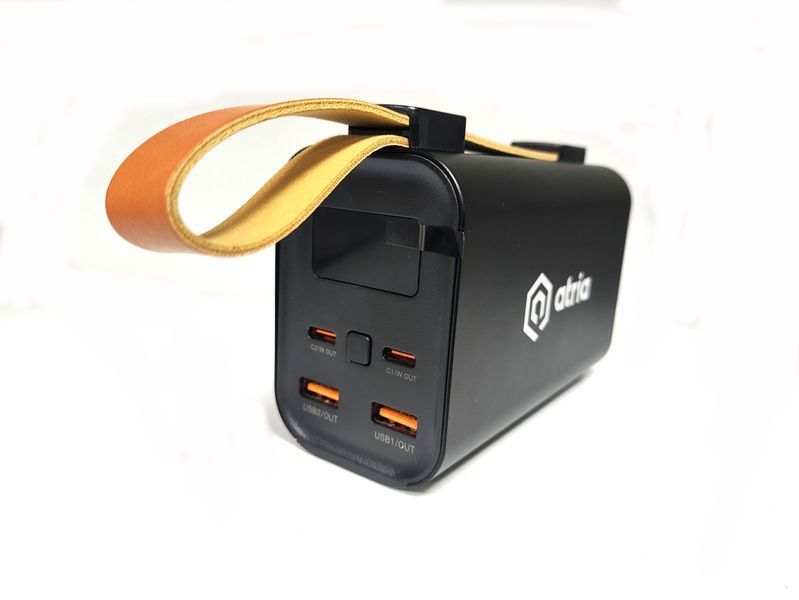 Зовнішній акумулятор (павербанк) Atria WPD-130 30000mAh Black 630457ua фото