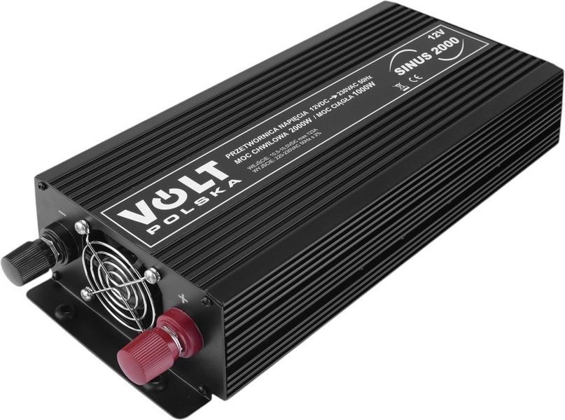Перетворювач (інвертор) DC-AC Volt Polska Sinus 2000 12V/230V 1000W/2000W (3SIP200012) 514874 фото