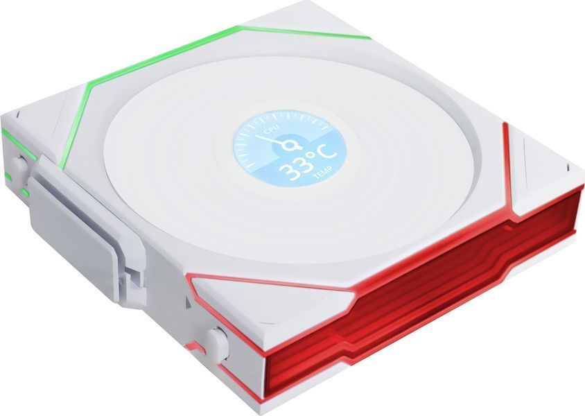 Вентилятор Lian Li Uni FAN TL Wireless LCD 120 Reverse Blade White (12RTLLCD1W1W) 590303 фото