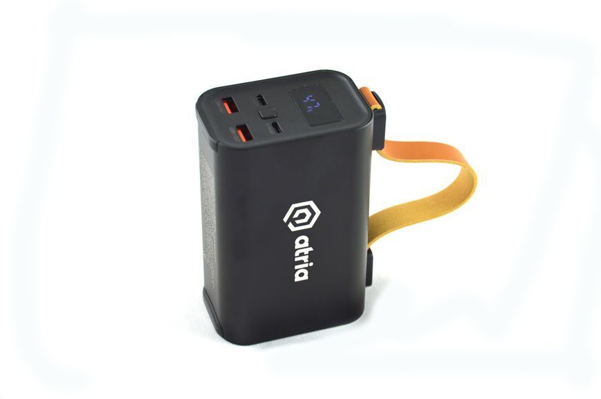 Зовнішній акумулятор (павербанк) Atria WPD-130 30000mAh Black 630457ua фото