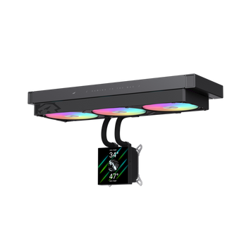 Водяное охлаждение GameMax Glacier 360 LCD BK 627998ua фото