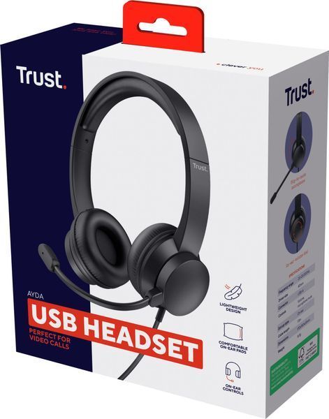Специализированная гарнитура Trust Ayda USB-A Black (25088) 549368ua фото