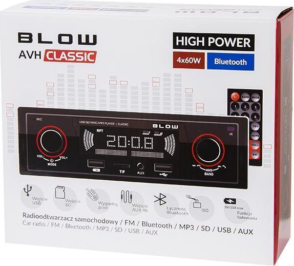 Бездисковая MP3-магнитола Blow Classic (78-287#) 565468 фото
