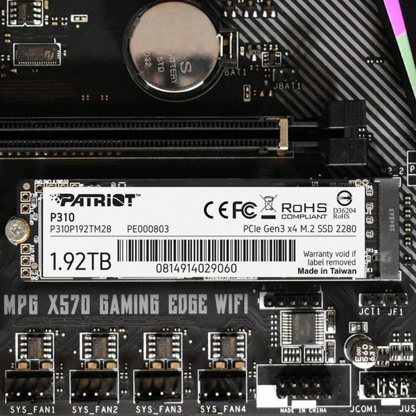 SSD накопичувач Patriot P310 1.92 TB (P310P192TM28) 364778ua фото