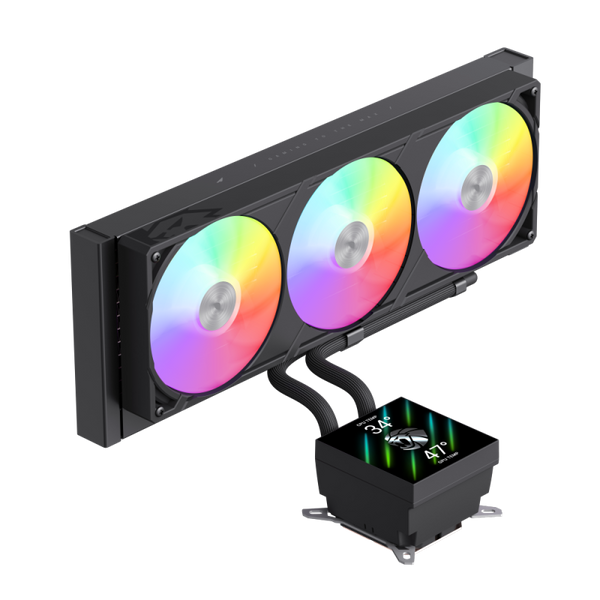 Водяное охлаждение GameMax Glacier 360 LCD BK 627998ua фото