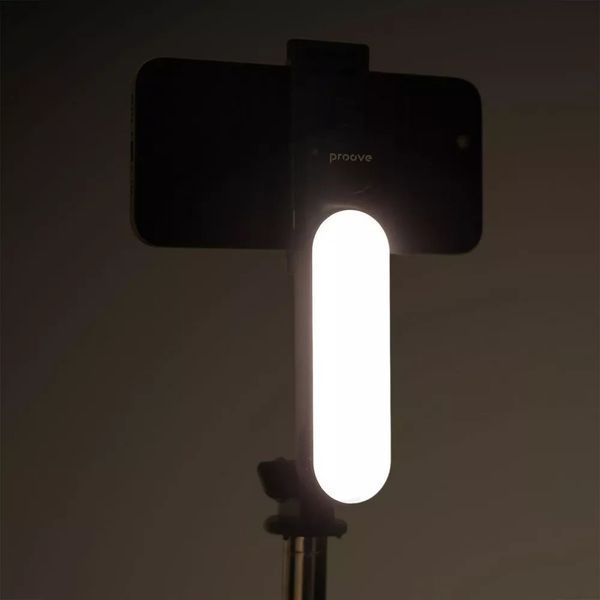 Монопод-стабилизатор Proove Selfie Lume 1110 mm Black (MPSL00010001) 623286ua фото