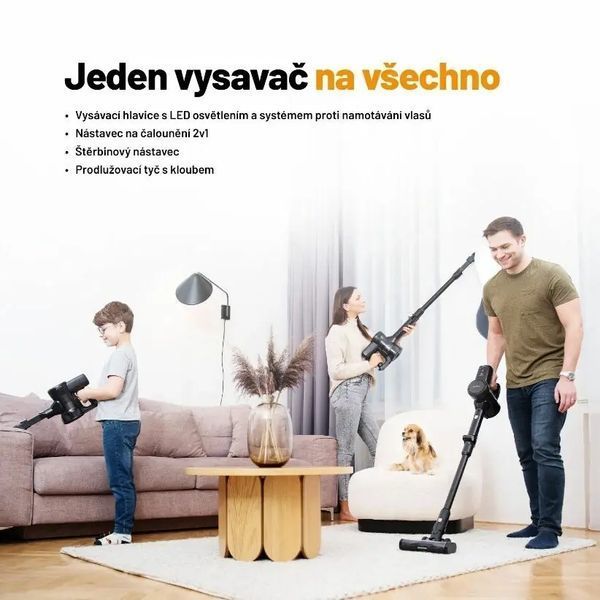 Вертикальный + ручной пылесос (2в1) Lauben Stick Vacuum 2in1 Pet Plus 400BC Black 585466 фото