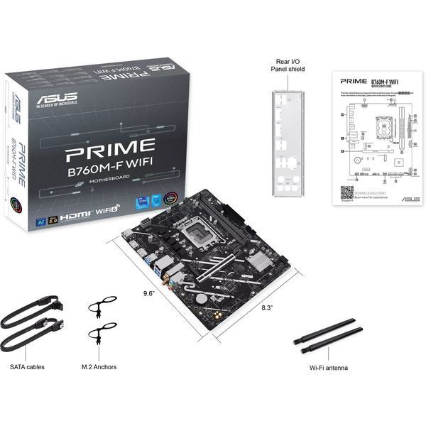 Материнська плата Asus Prime B760M-F WIFI 623137ua фото