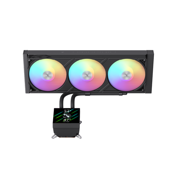 Водяное охлаждение GameMax Glacier 360 LCD BK 627998ua фото