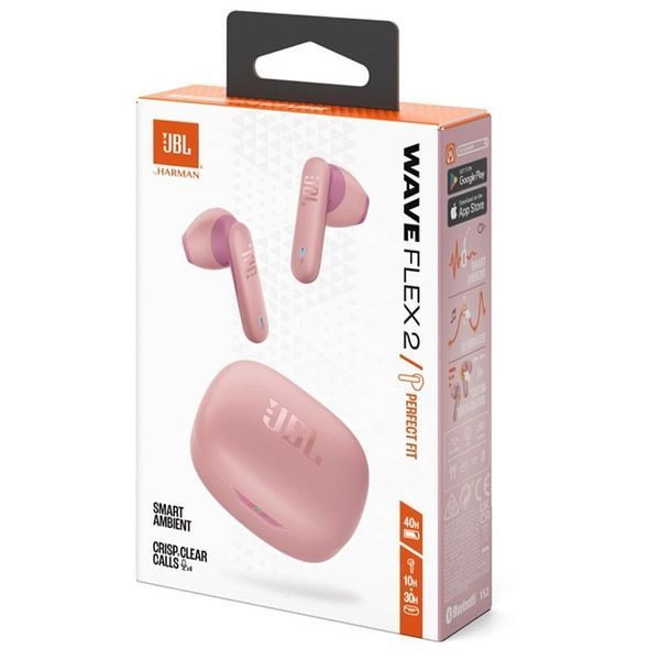 Навушники TWS JBL Wave Flex 2 Pink (JBLWFLEX2PIK) 579234ua фото