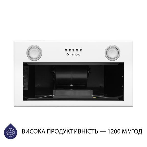 Вытяжка встроенная Minola HBI 5722 WH 1200 LED 627876ua фото