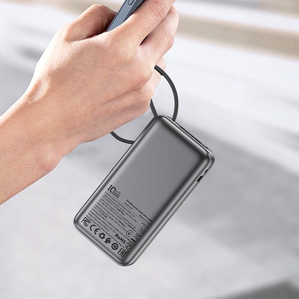 Зовнішній акумулятор (павербанк) Acefast M7 10000mAh 30W Black 627162ua фото