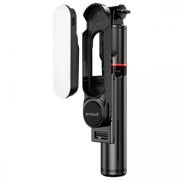Монопод-стабилизатор Proove Selfie Lume 1110 mm Black (MPSL00010001) 623286ua фото